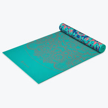 Load image into Gallery viewer, Reversible Kaleidoscope Yoga Mat (6mm)
