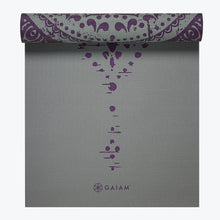 Load image into Gallery viewer, Reversible Plum Etching Yoga Mat (6mm)
