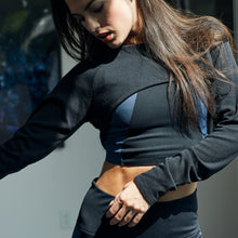 Load image into Gallery viewer, Gaiam X Jessica Biel Flow Fleece Cropped Sweatshirt
